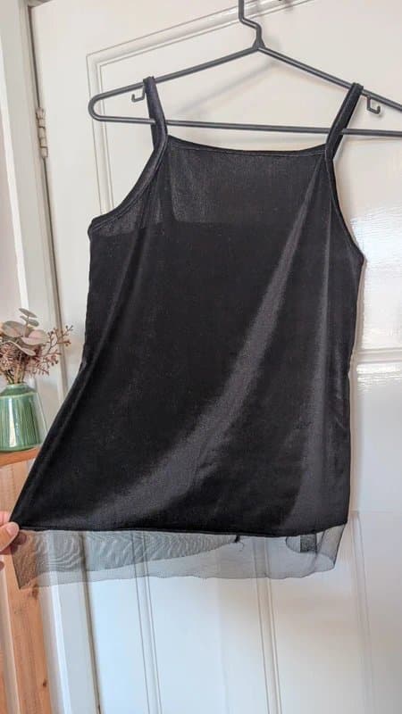 ASOS ASOS Black Velvet Cami Top XS