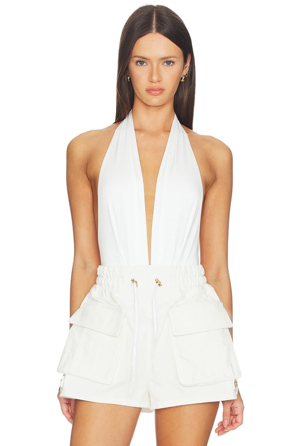 revolve Zendaya Deep Vneck Bodysuit