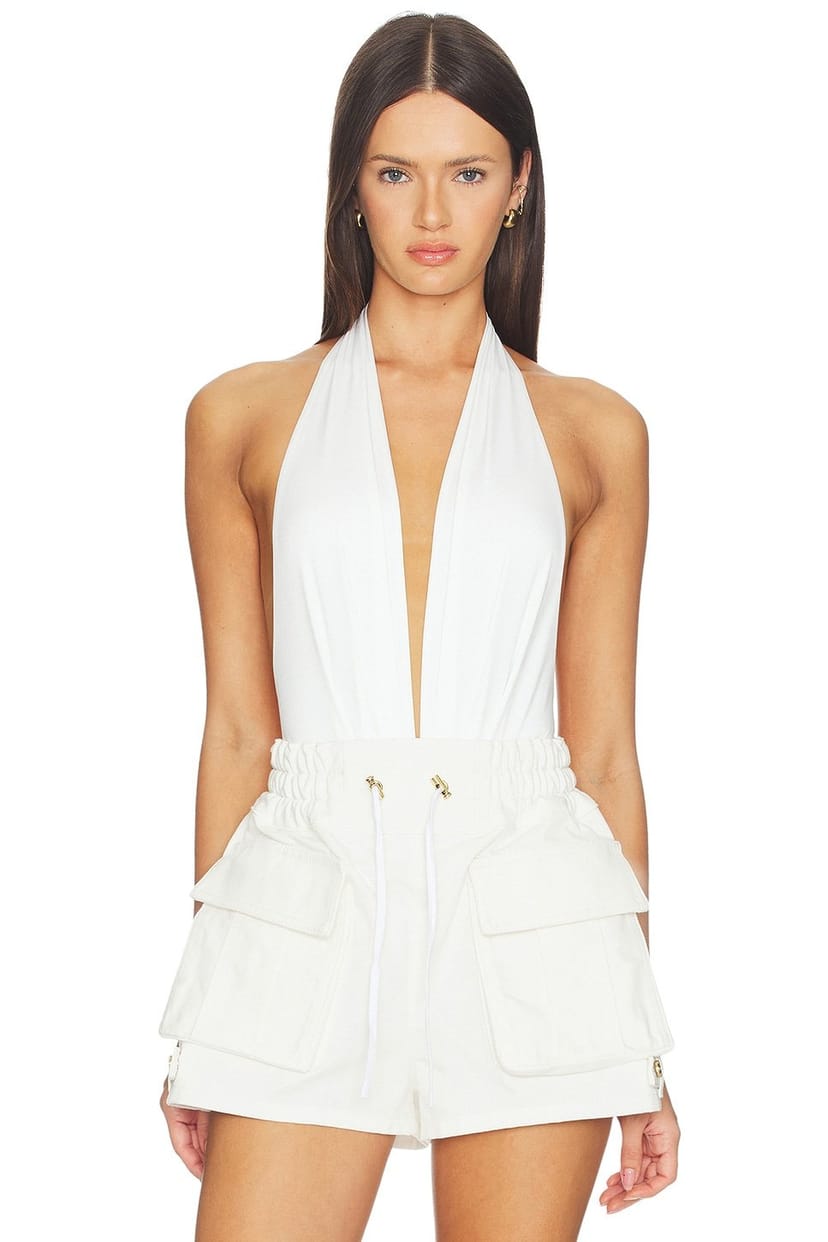 revolve Zendaya Deep Vneck Bodysuit - 1