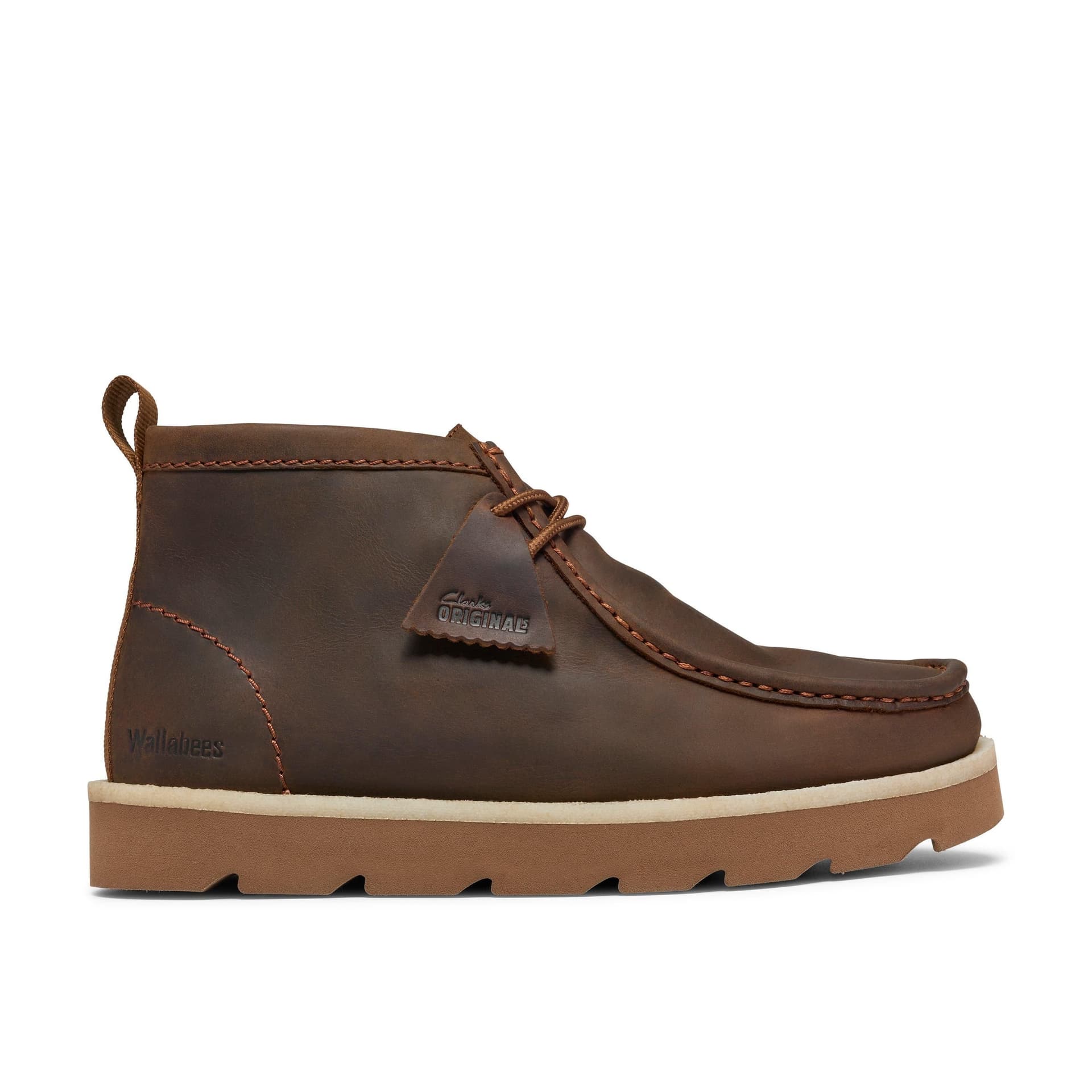 Clarks Clarks Men's Meare Walla Boot Beeswax Ankle Boots, Wallabee, Lace Up in Brown