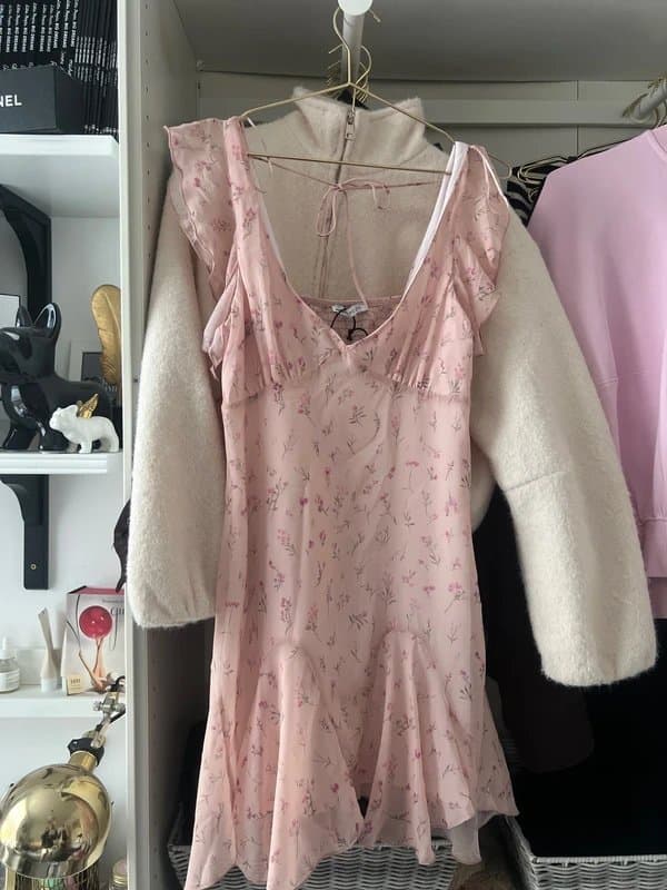 Bershka Bershka women’s floral pink dress