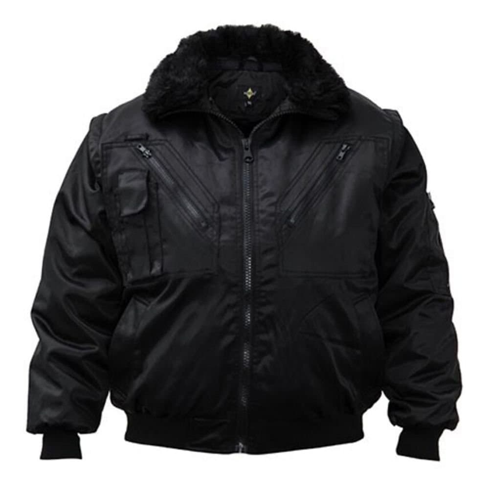 Korntex Korntex Men's Oslo Robust 4 in 1 Pilot Jacket in Black