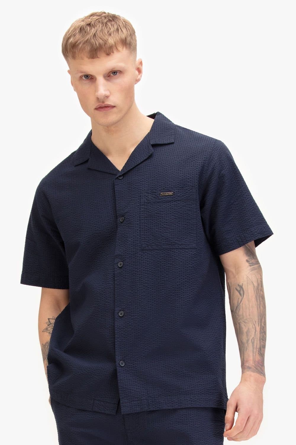 Luke 1977 Luke 1977 Men's Millook Shirt in Dark Navy