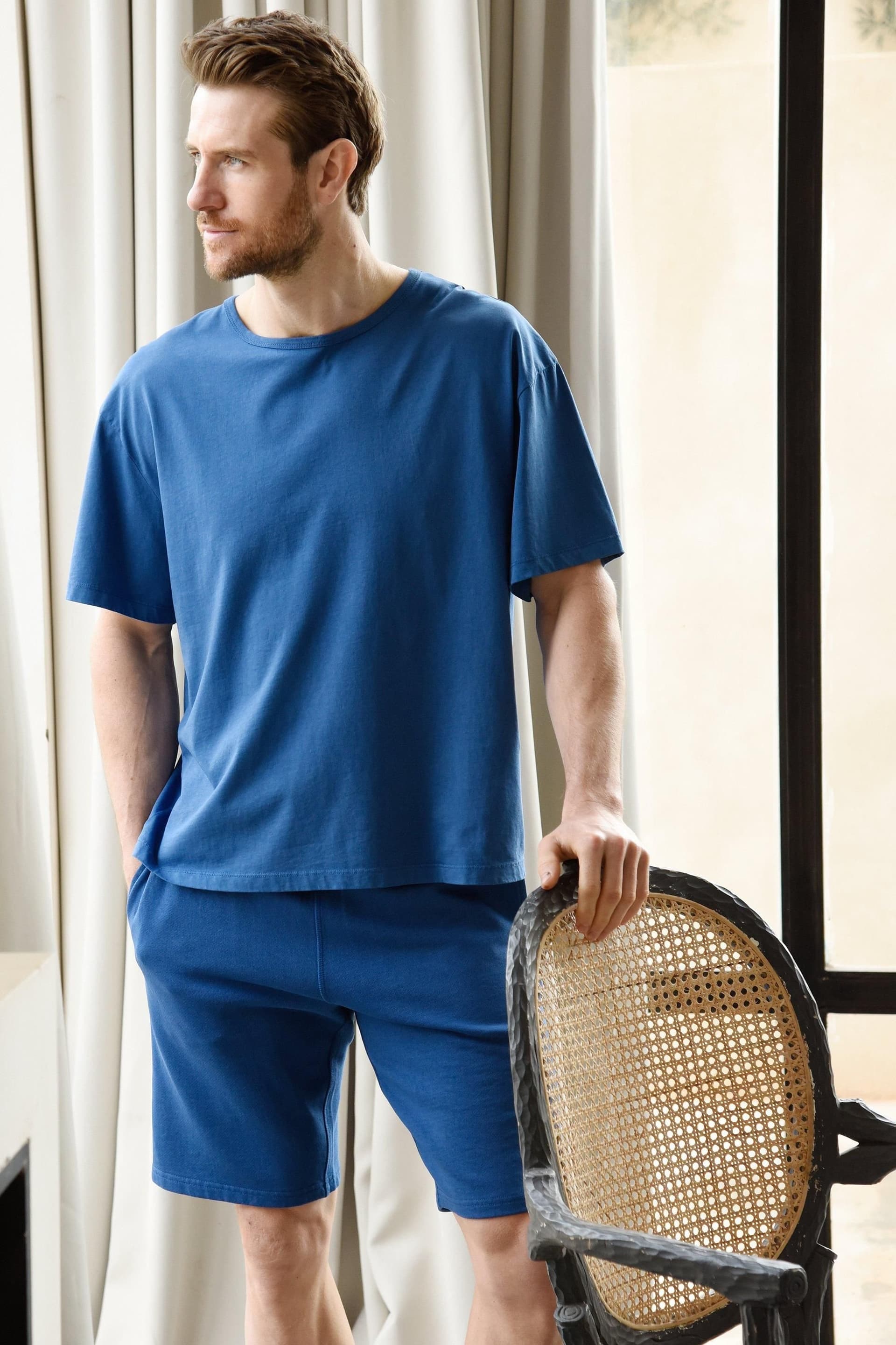 Oiler & Boiler Oiler & Boiler Men's Tangier Garment Dye Tee in Blue