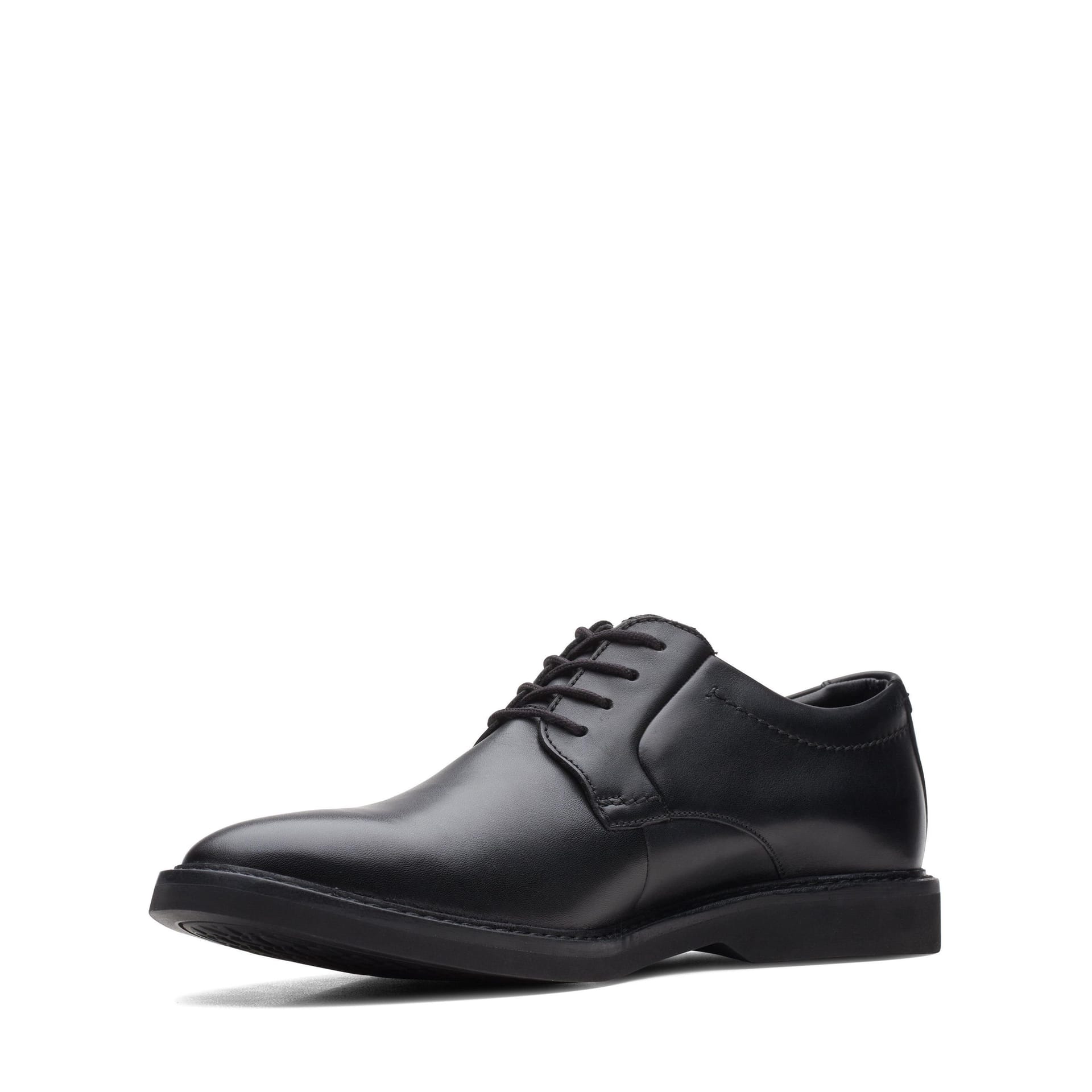 Clarks Clarks Men's Atticus LT Lo GORE-TEX Black Leather Derby Shoes, Lace Up - 4