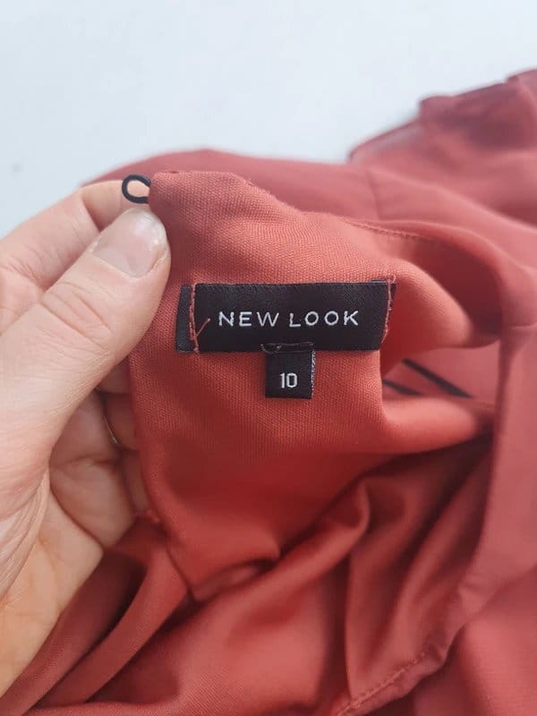 New Look Maroon Velvet Midi Dress