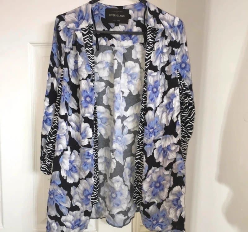 River Island River island zebra print floral kimono