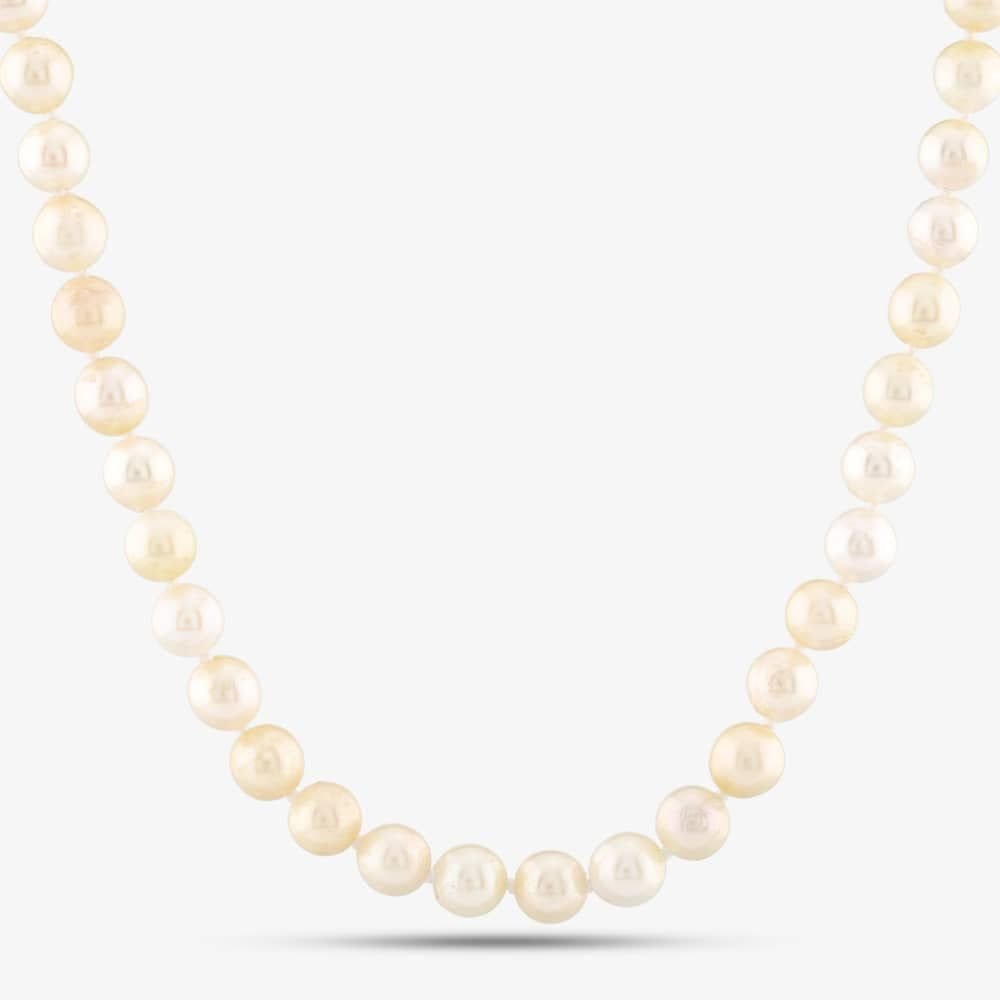 T.H.Baker T.H.Baker Women's Cultured Pearl 18 Inch Necklace STX5001 18 in Gold - 1