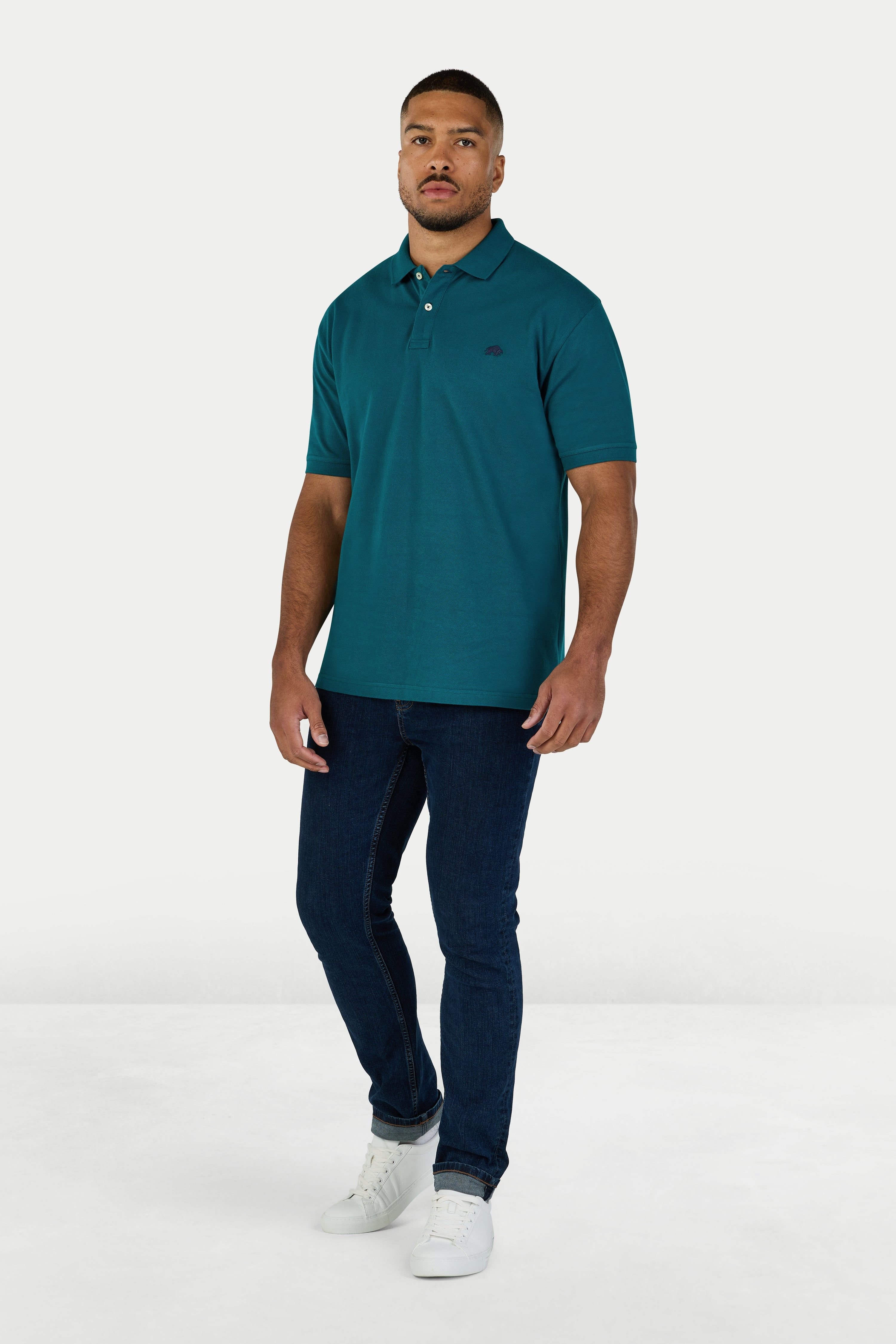raging bull Raging Bull Men's Classic Polo in Teal - 2