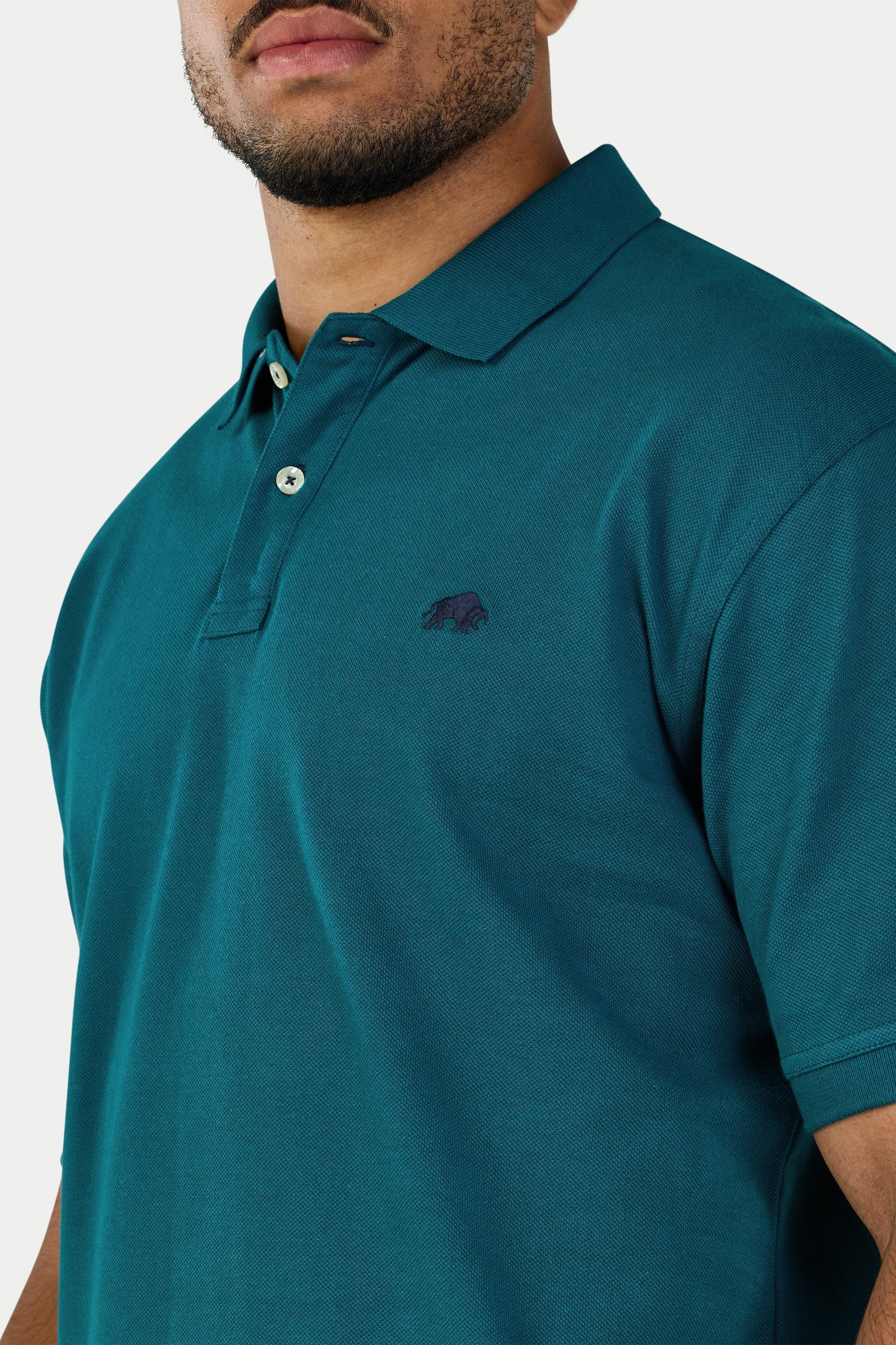 raging bull Raging Bull Men's Classic Polo in Teal - 3