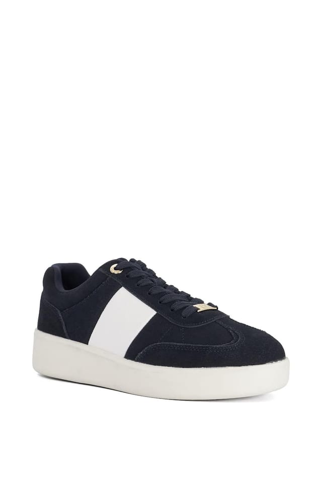 Dune London Dune London Women's 'Enticing' Suede Trainers in Blue - 2