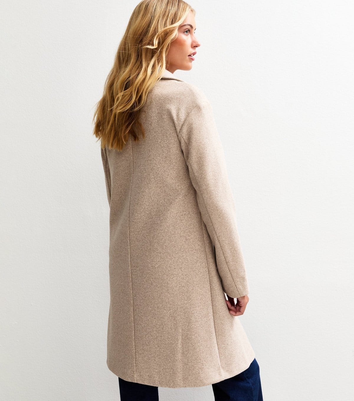 New Look Women's Tall Mink Unlined Open Long Coat New Look - 4