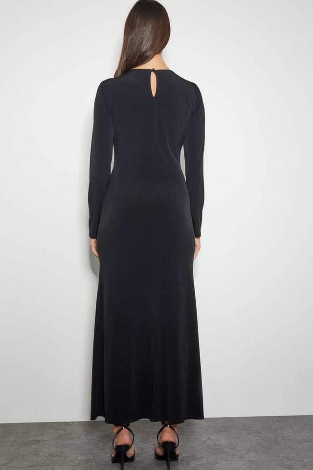 Monsoon Monsoon Women's Tess Embellished Trim Jersey Dress Black - 3