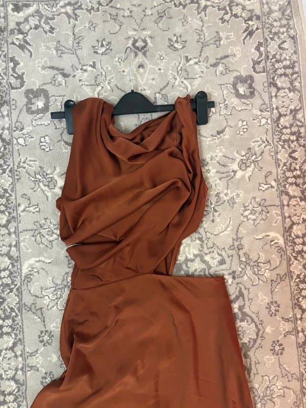 ASOS Brown silk dress