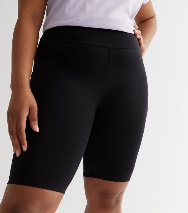 New Look Women's Plus Size High Waisted Cycling Shorts Curves New Look - 3