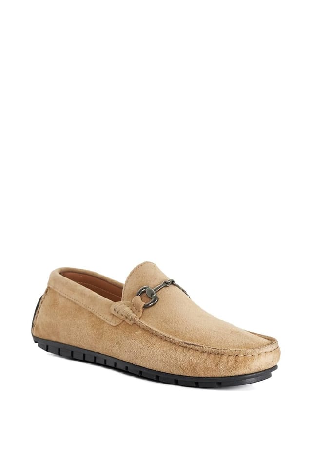 Dune London Dune London Men's 'Brackon' Suede Slip-On Shoes in Natural - 2