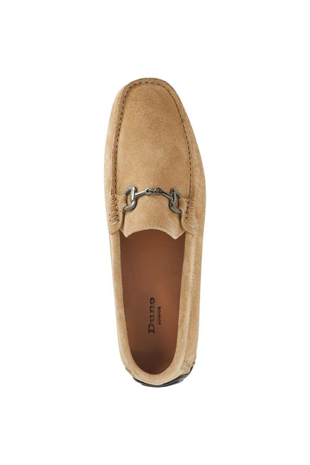 Dune London Dune London Men's 'Brackon' Suede Slip-On Shoes in Natural - 4