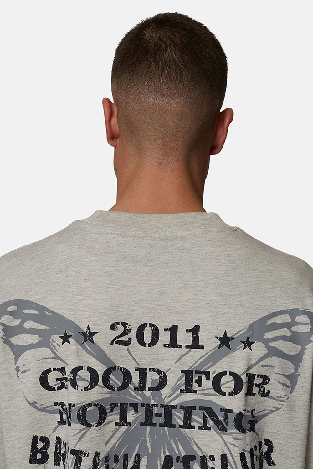Good For Nothing Good For Nothing Men's Boxy Fit Graphic Tee in Grey - 4
