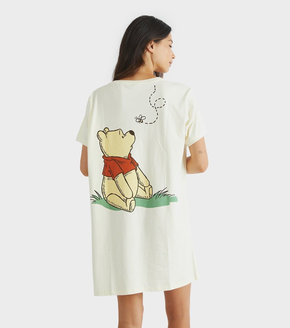 Skinnydip Women's White Winnie the Pooh Night Dress Skinnydip New Look