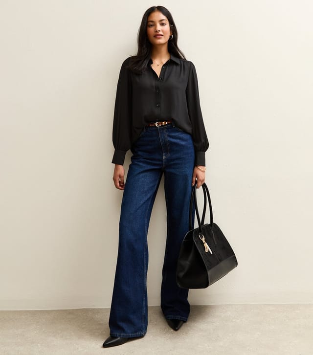 New Look Women's Black Long Sleeve Shirt New Look - 2