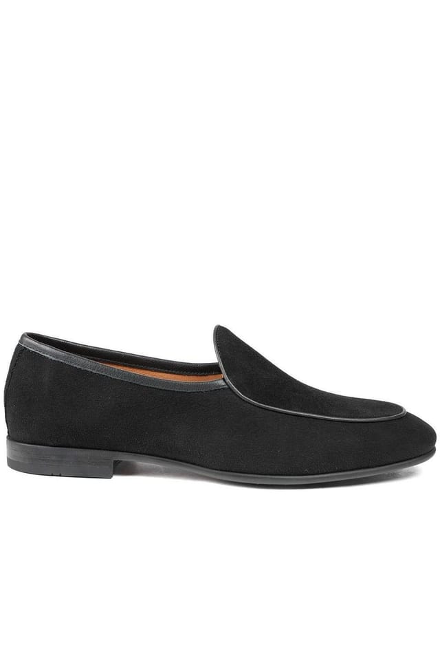 Jones Bootmaker Jones Bootmaker Men's Royce Leather Loafers in Black - 2