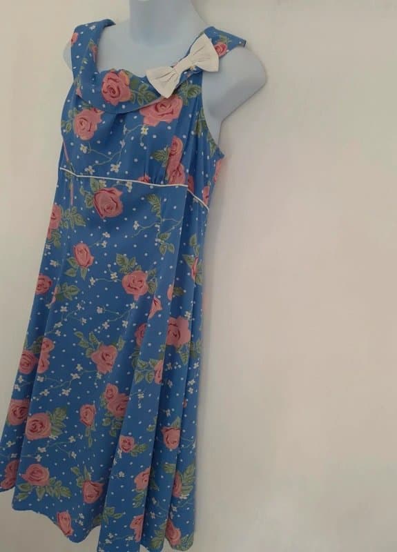 Hell Bunny Hell Bunny Vixen vintage pinup floral midi dress size XXL extra extra large