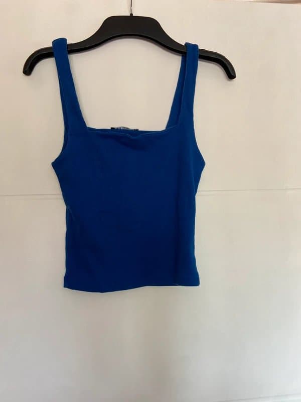 Zara Zara blue crop top