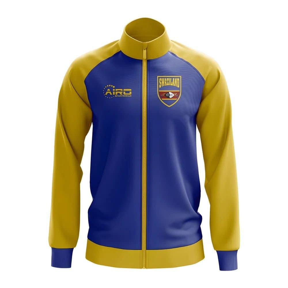 Swaziland Swaziland Men's Concept Football Track Jacket in Mid Blue