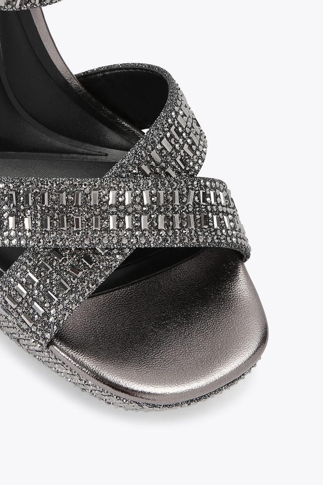 KG Kurt Geiger KG Kurt Geiger Women's 'Fleur Platform' Sandals in Silver - 3