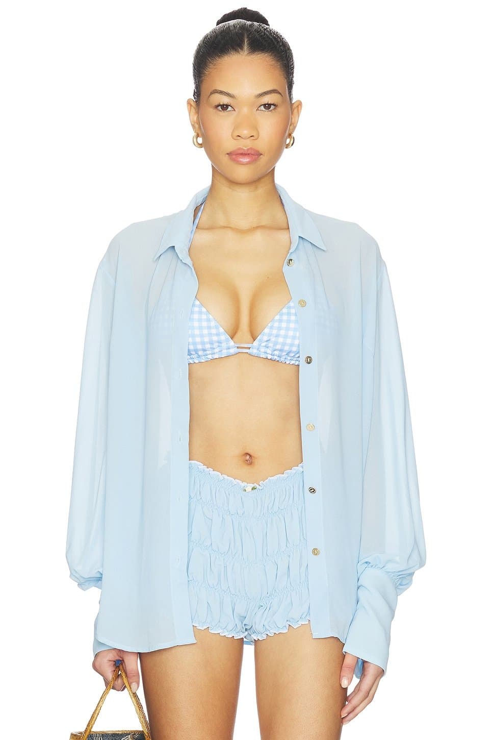 revolve Revolve Pacific Blue Paloma Shirt