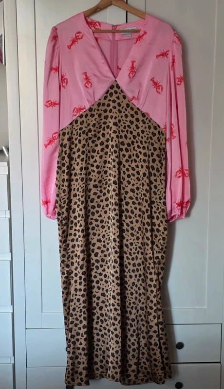 Never Fully Dressed NFD Lobster and Leopard Dress