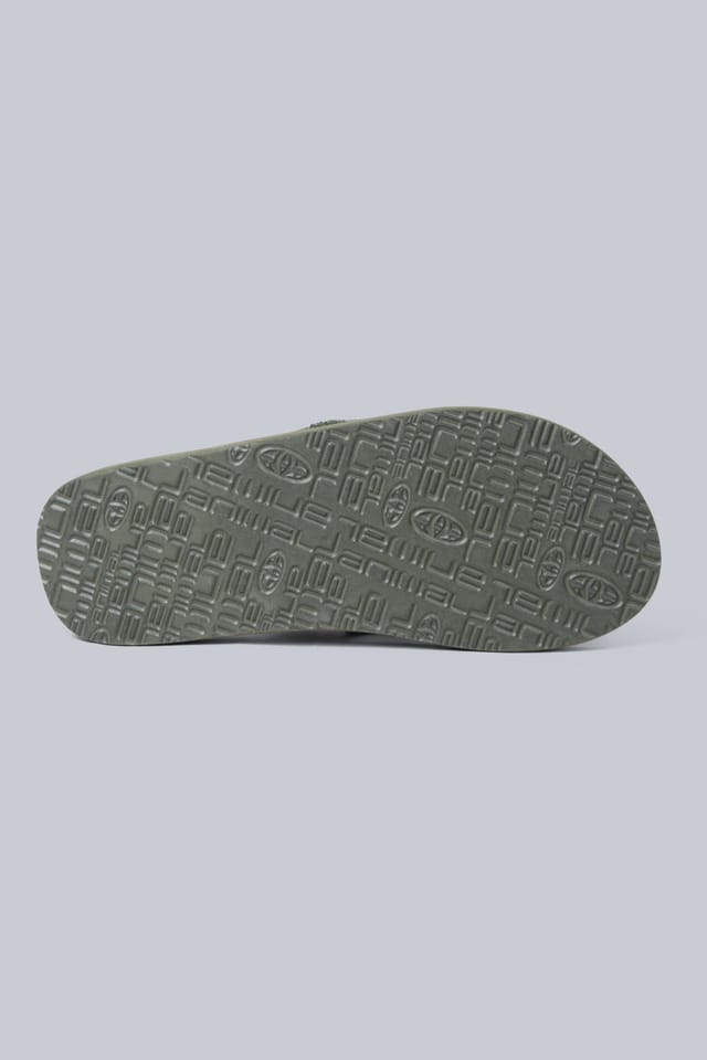 Animal Animal Men's 'Tidal' Lightweight EVA Cushioning Neoprene Lining Slip On Flip Flops in Khaki - 3