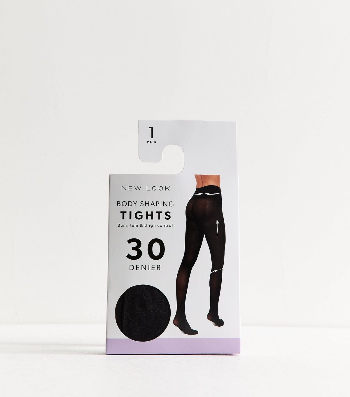 New Look Black 30 Denier Lycra Body Shaping Tights