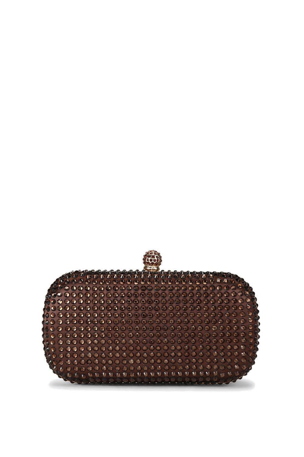 Carvela Carvela Women's 'Cecilia Hard Clutch' Bag in Brown - 1