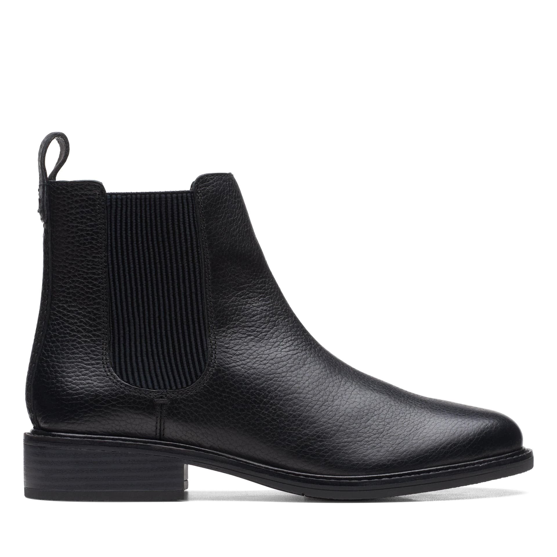 Clarks Clarks Women's Cologne Arlo Black Leather Ankle Boots