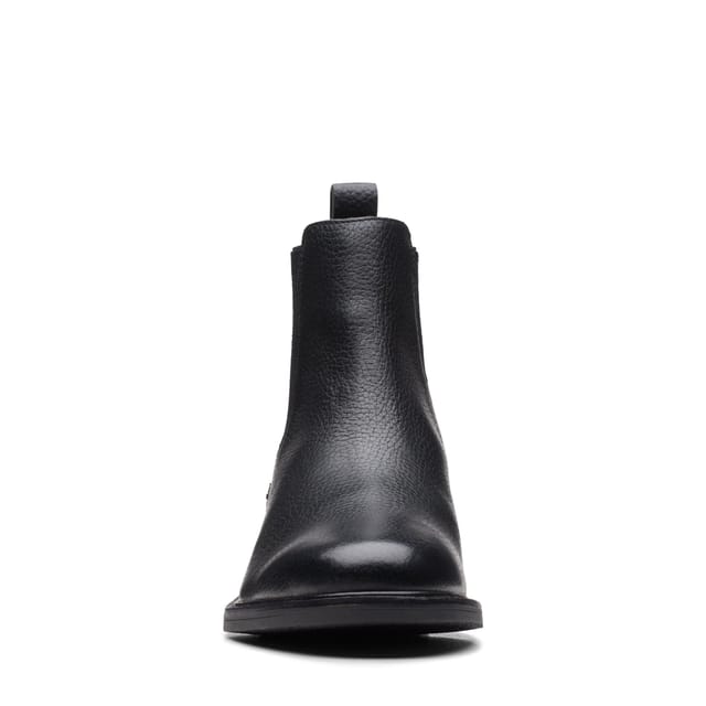 Clarks Clarks Women's Cologne Arlo Black Leather Ankle Boots - 3