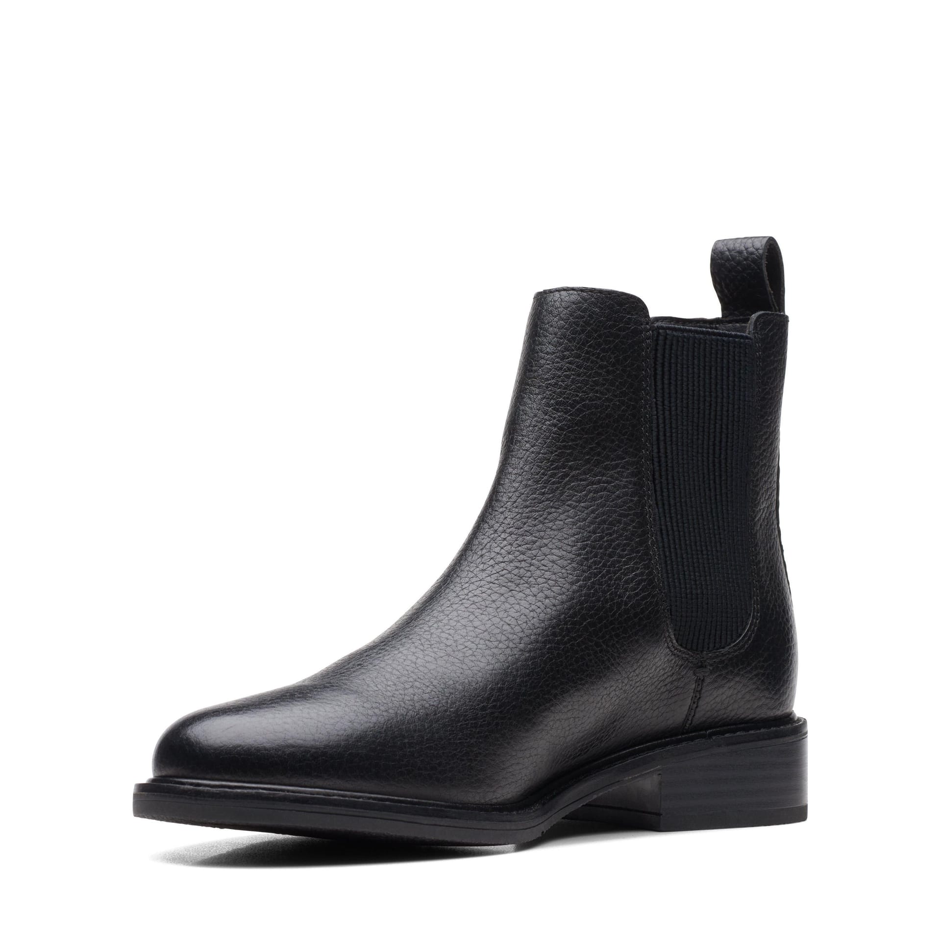Clarks Clarks Women's Cologne Arlo Black Leather Ankle Boots - 4