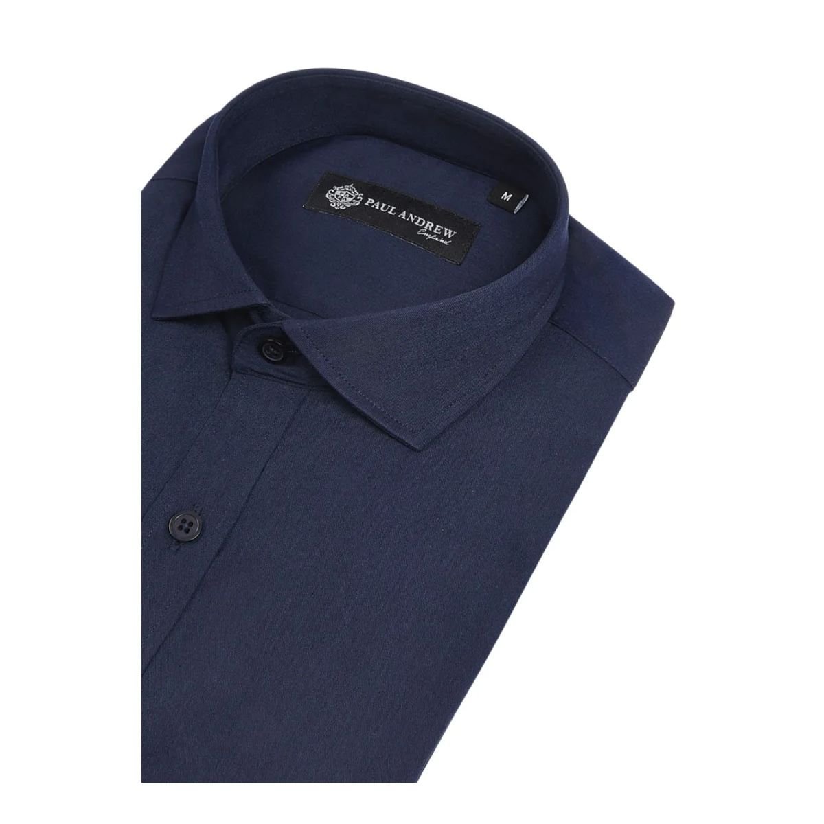 Paul Andrew Paul Andrew Men's Classic Dress Shirt Double Cuff Cutaway Collar Formal in Navy - 2