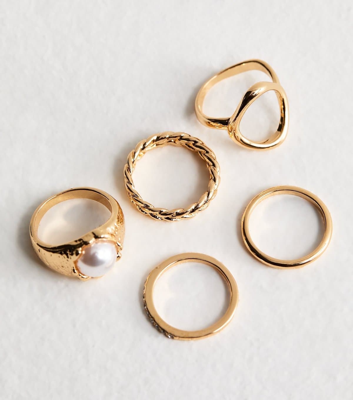 New Look New Look Gold Tone Stacking Rings Pack of 5