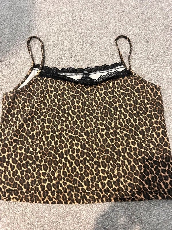 New Look New Look Leopard print cami top