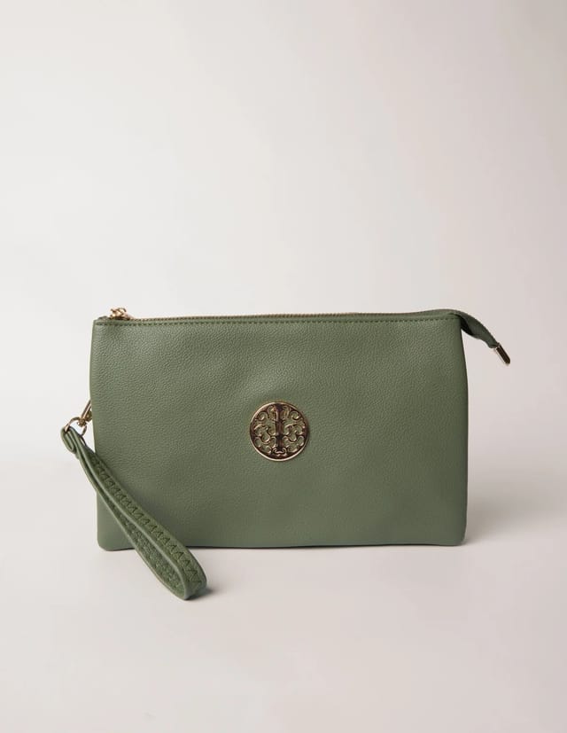 Blue Vanilla Clutch With Detachable Strap - 2