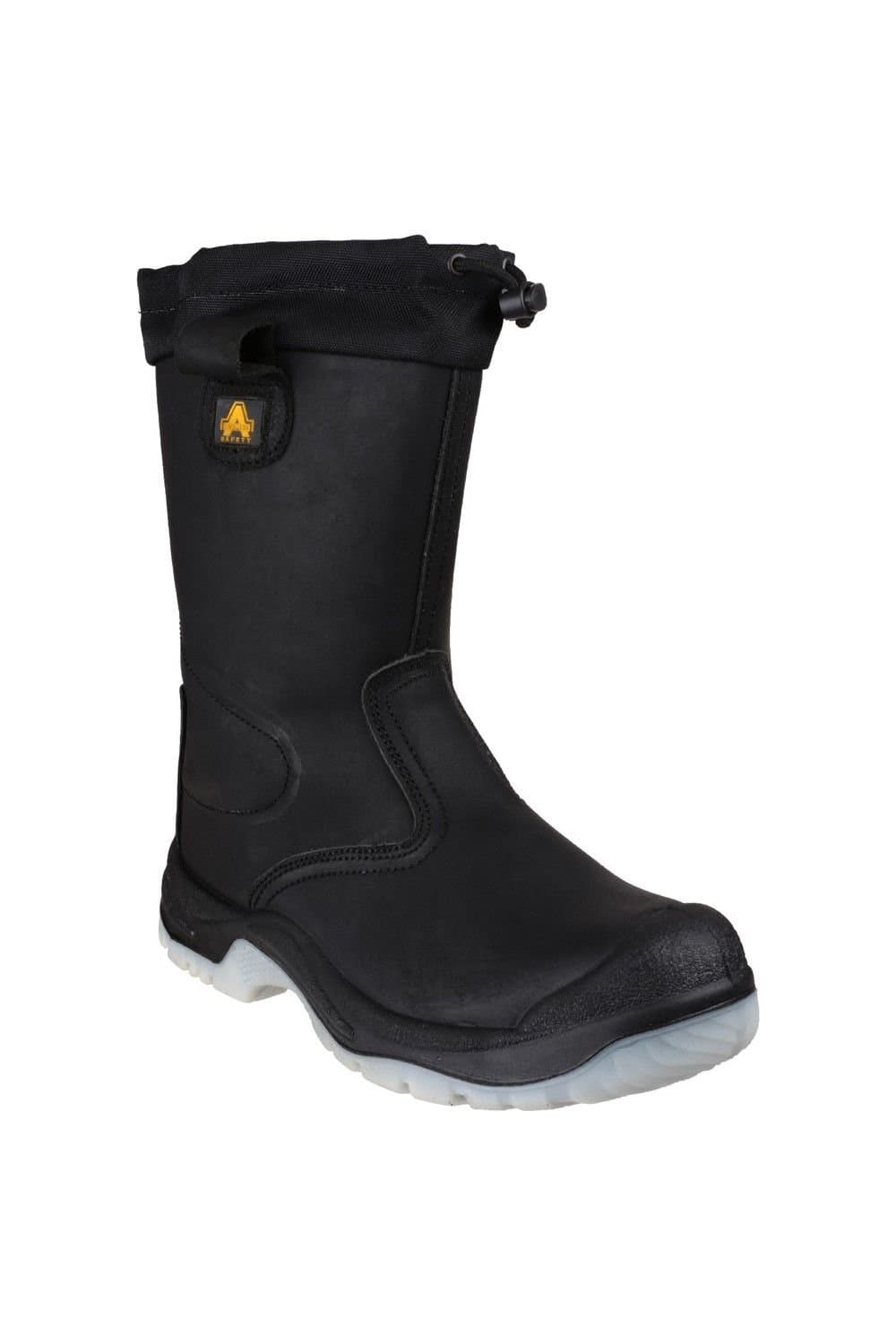 Amblers Amblers Men's Steel FS209 Safety Pull On Boots Riggers Safety in Black