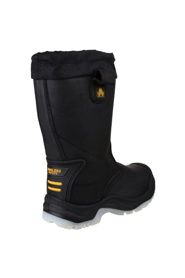 Amblers Amblers Men's Steel FS209 Safety Pull On Boots Riggers Safety in Black - 2