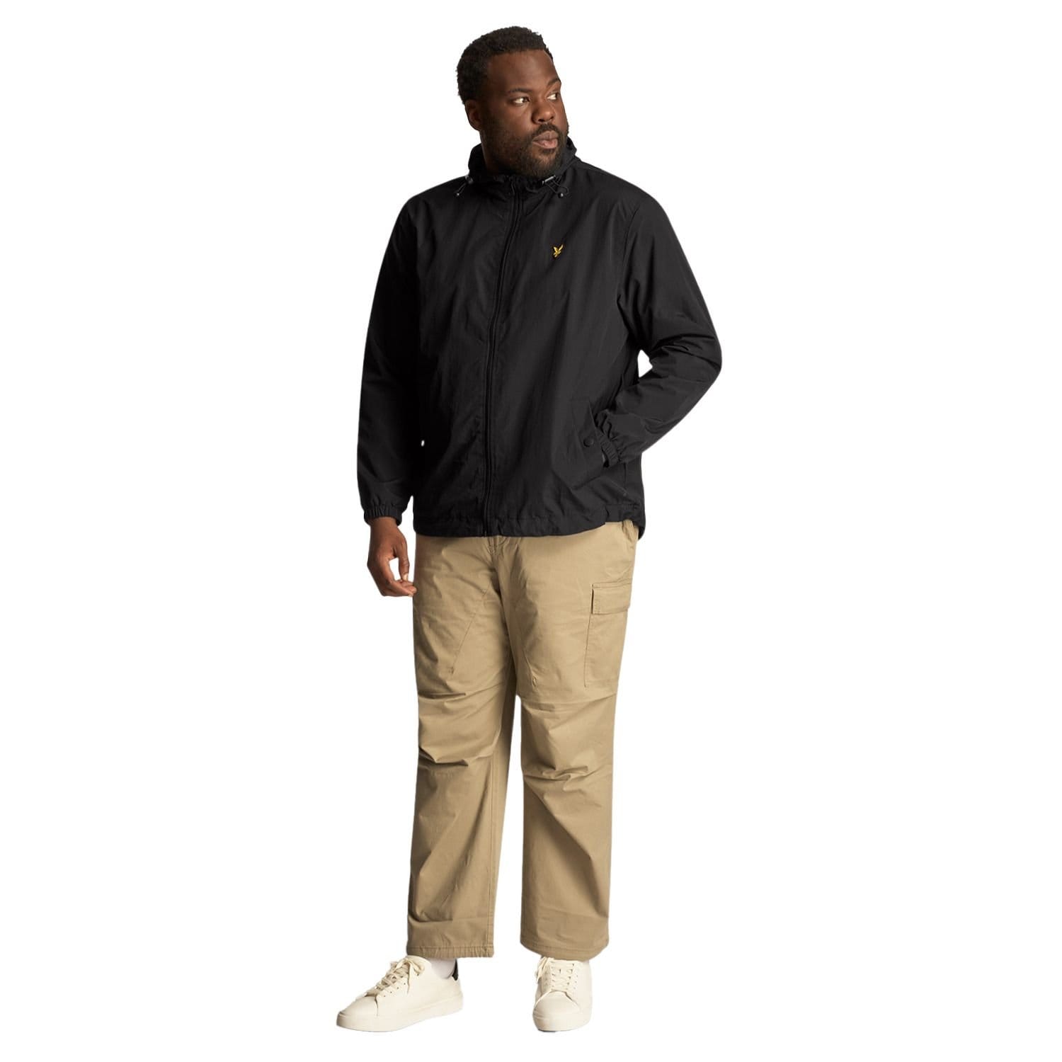 Lyle & Scott Lyle & Scott Men's Full Zip Plus Hooded Jacket in Black - 4