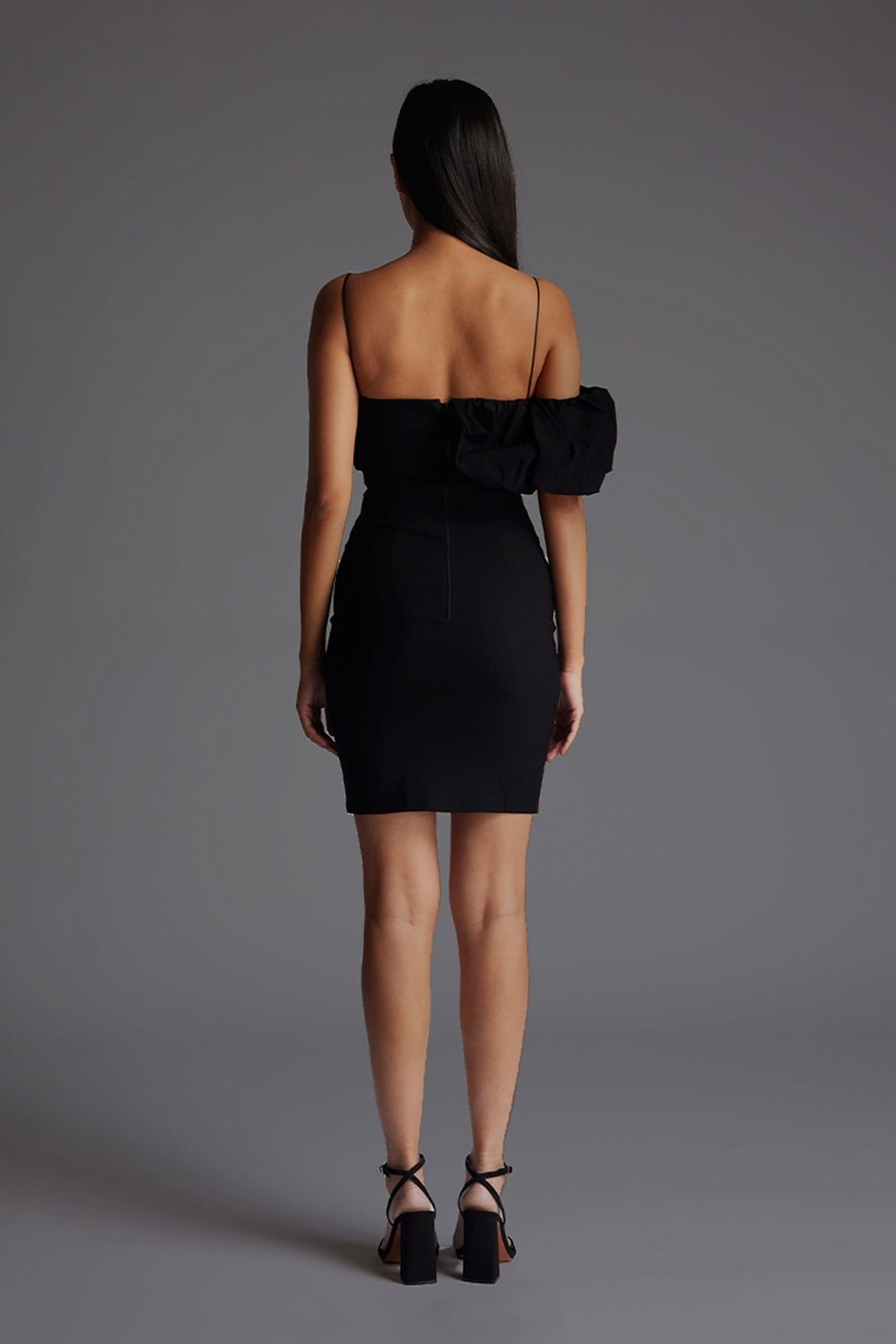 Vesper Vesper Women's Cami Strap Mini Dress in Black - 4