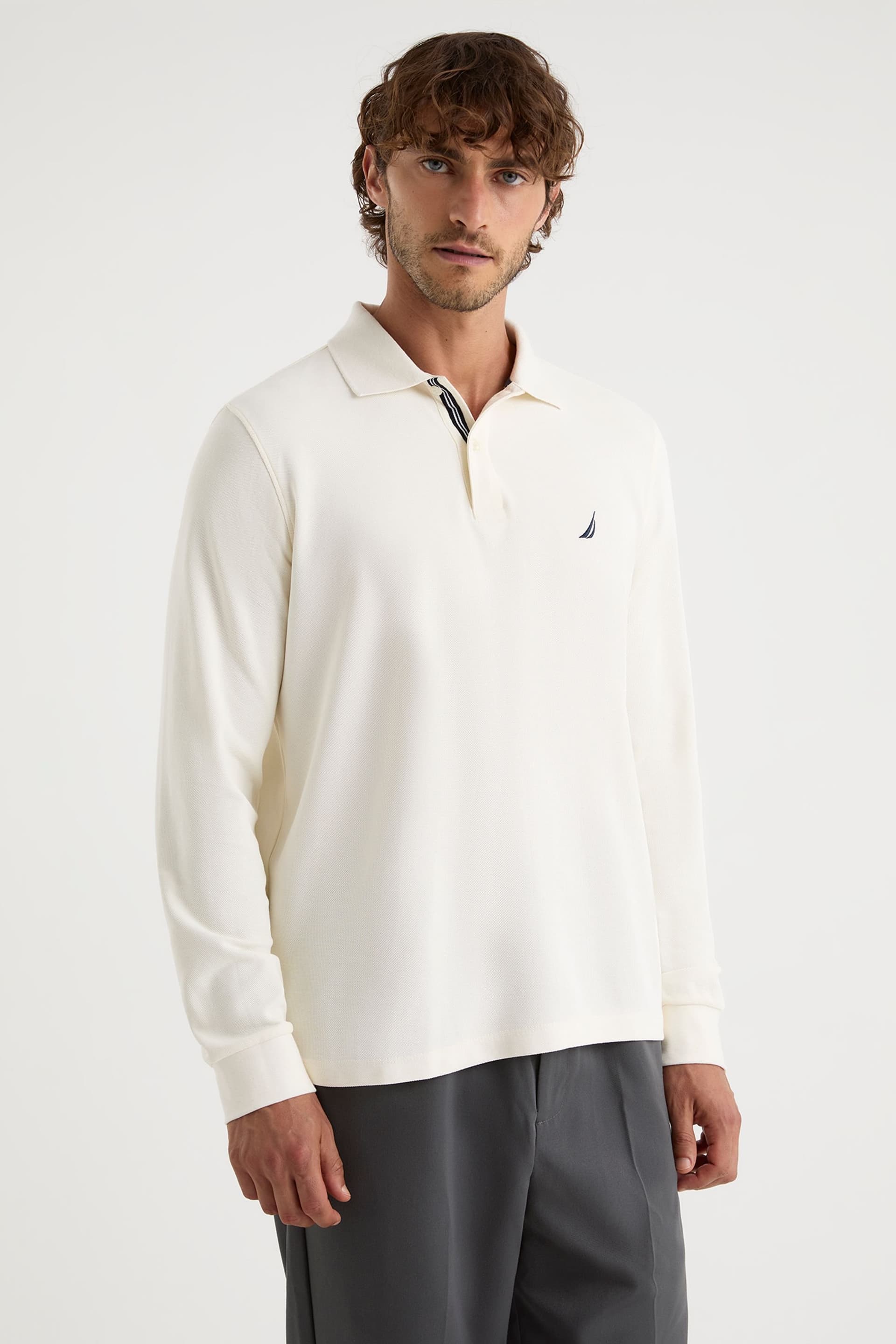 Nautica Nautica Men's Cabin Long Sleeve in Off-White