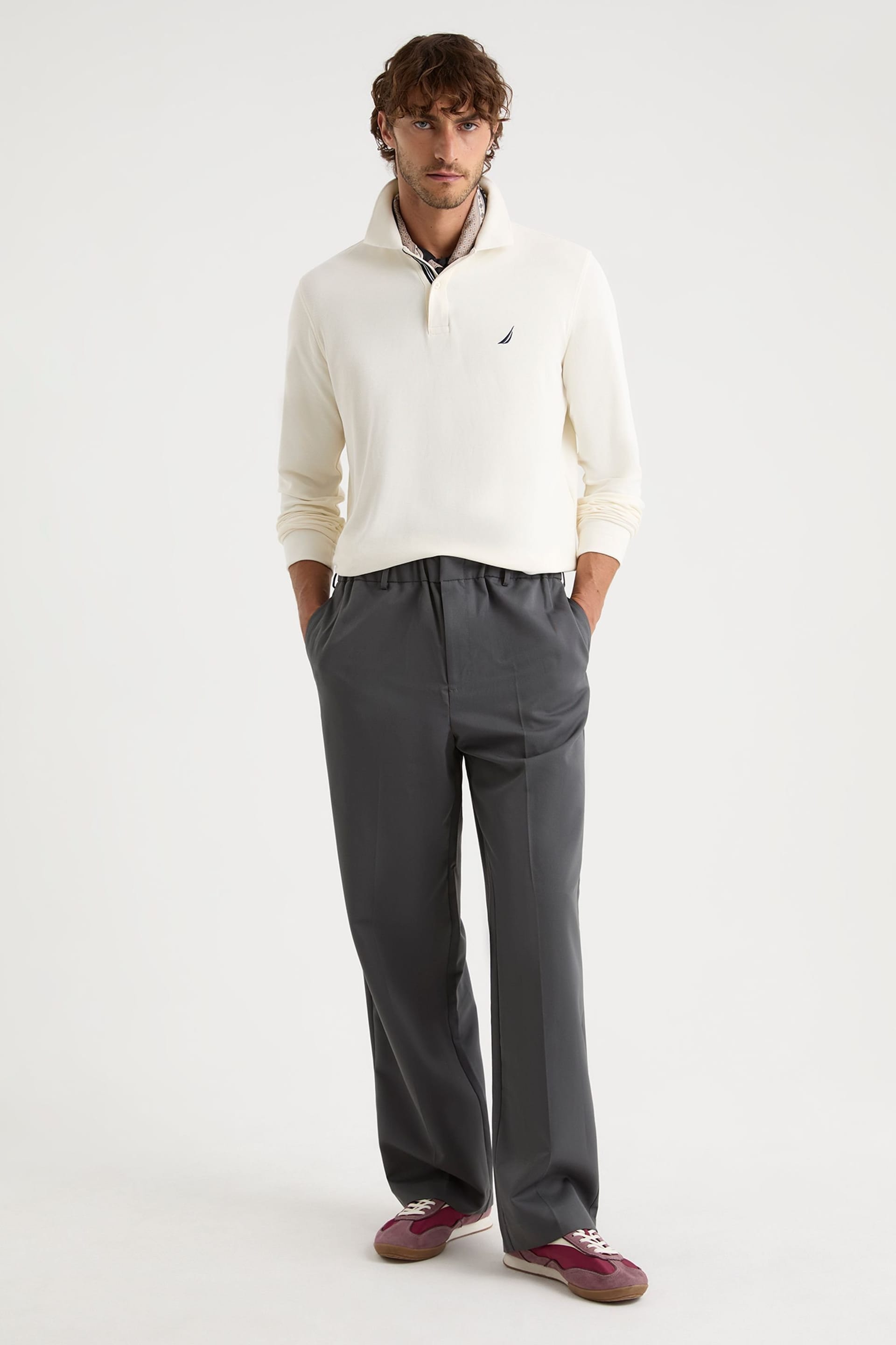 Nautica Nautica Men's Cabin Long Sleeve in Off-White - 4