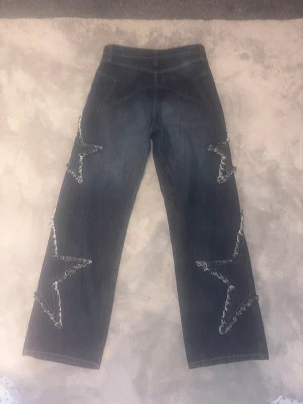 Bershka Bershka jeans with star pattern down sides