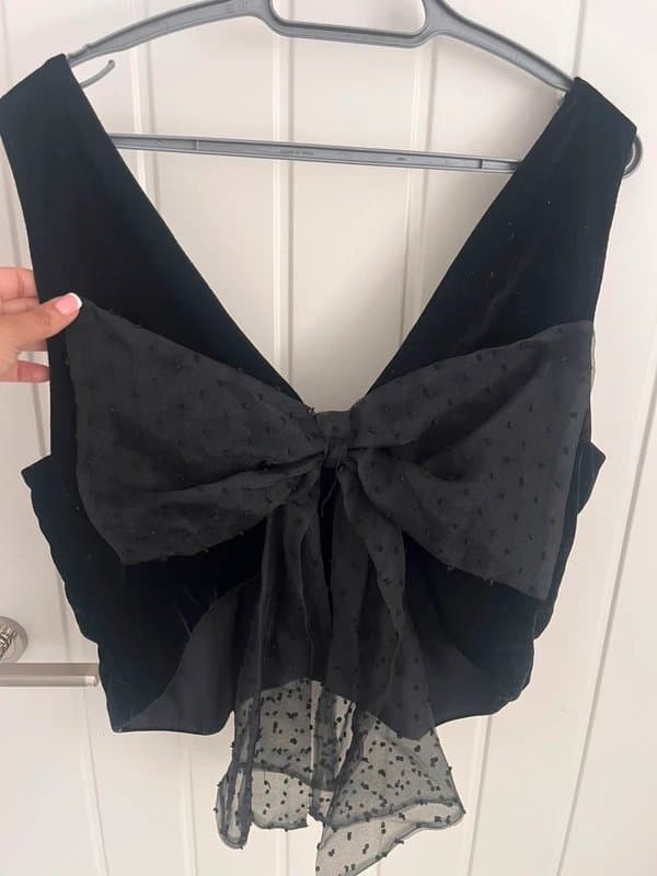 ASOS ASOS Luxe velvet waistcoat top