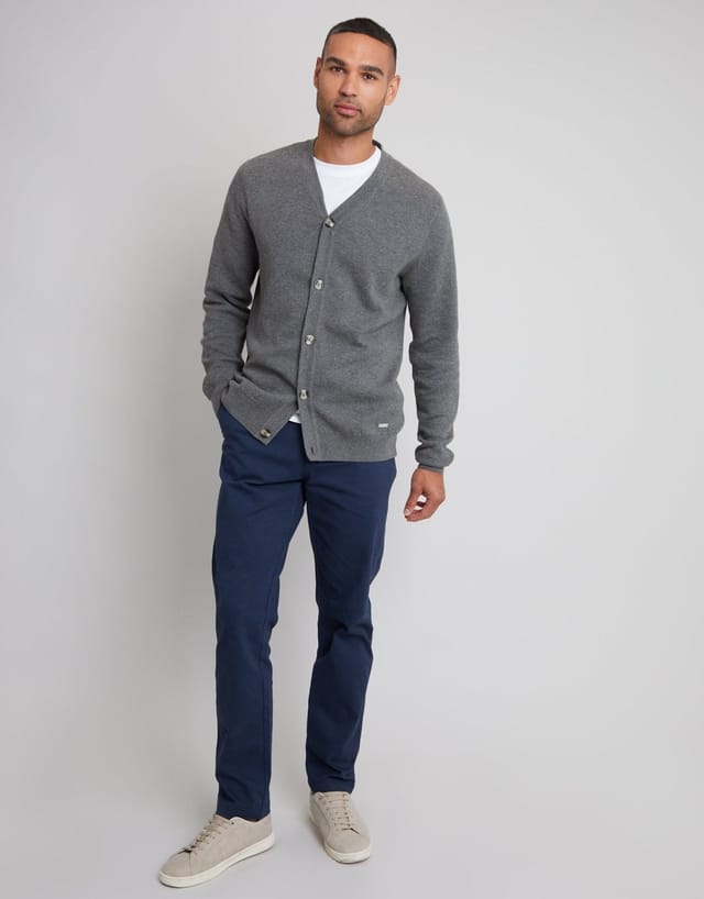 Threadbare threadbare Men's Knitted Cardigan in Grey - 3